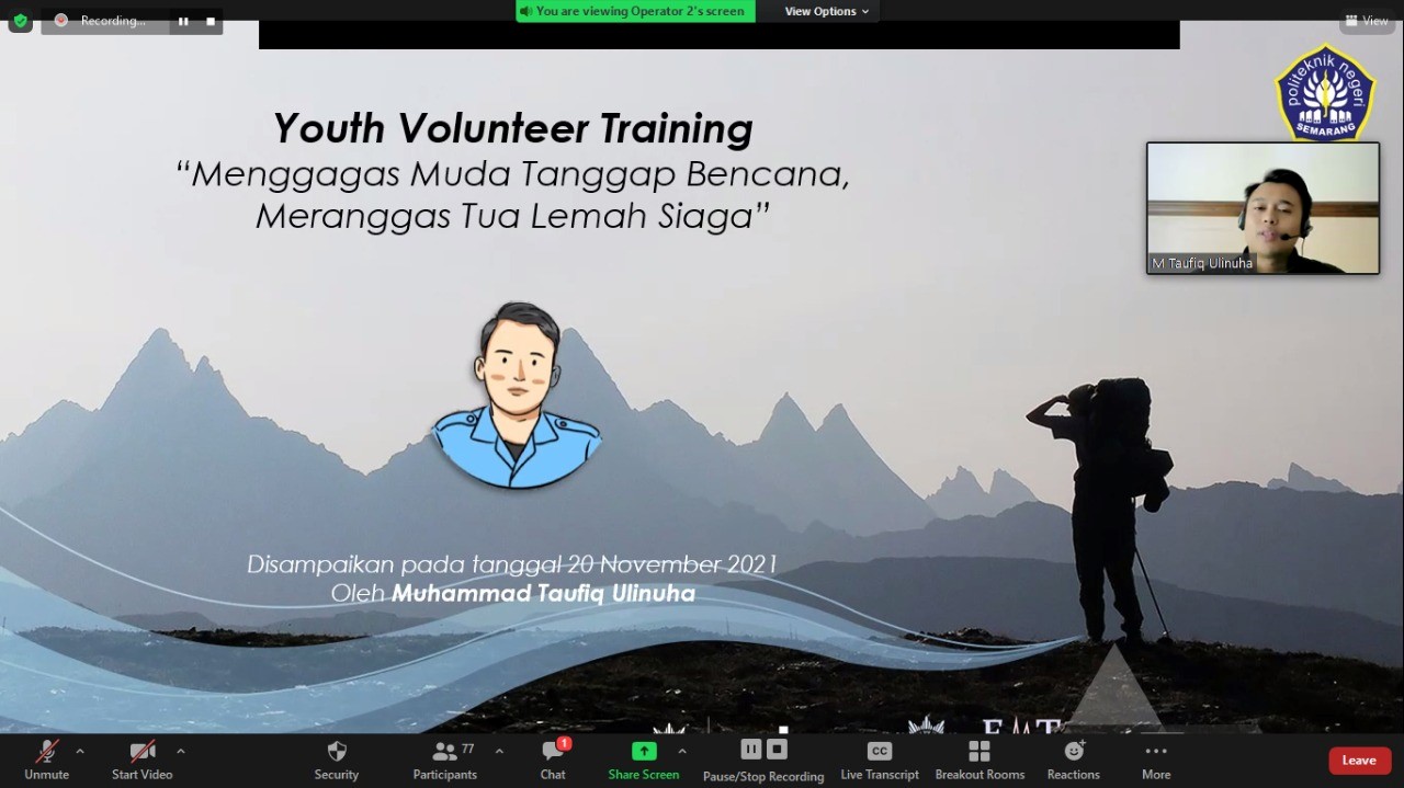 Youth Volunteer Training 2021